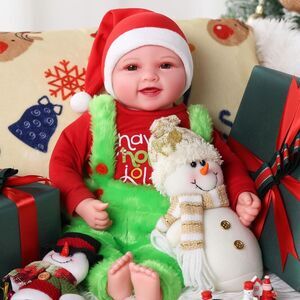 17inch Large Red Realistic Cute Soft Body Baby Doll With Accessories